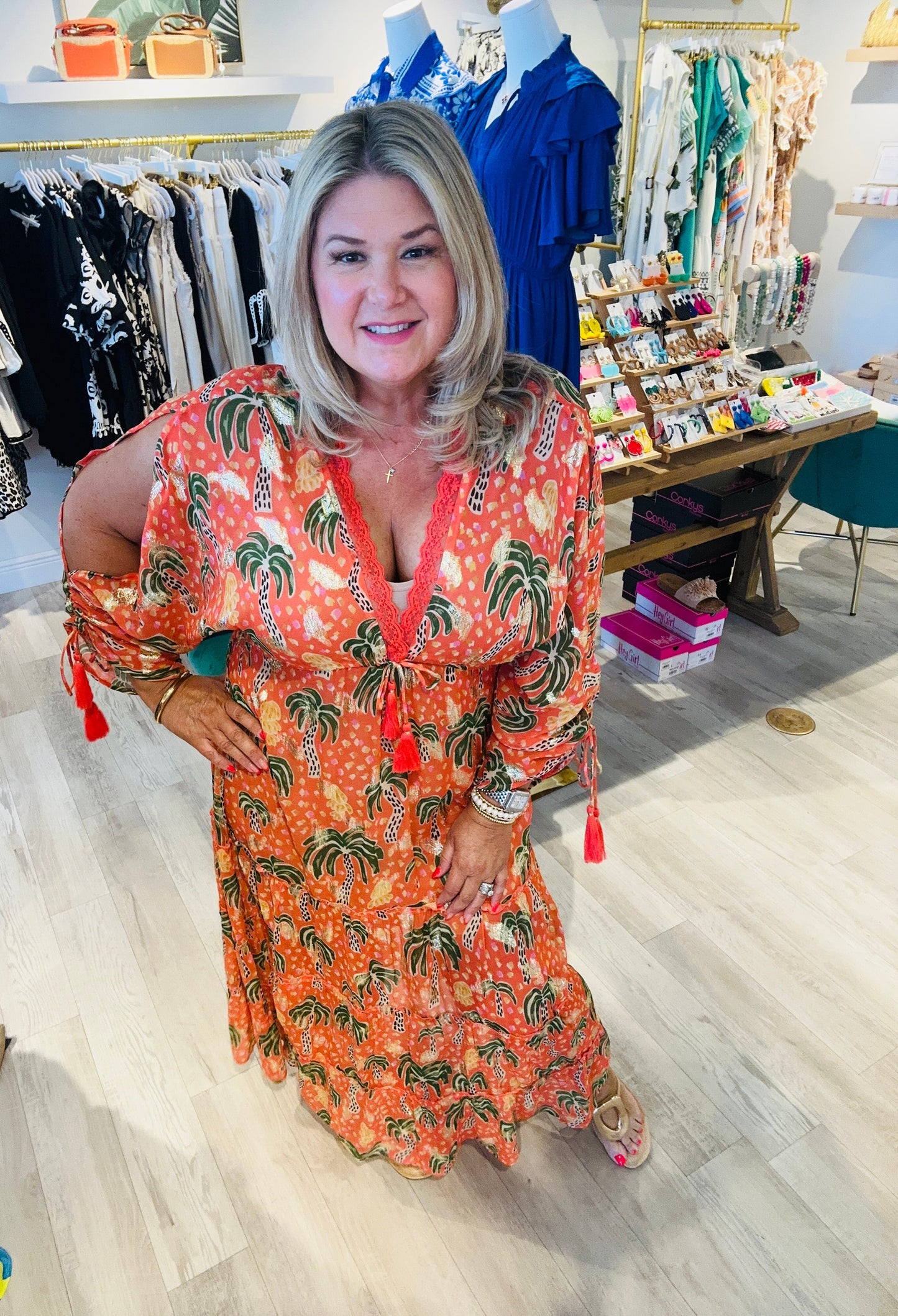 Palm Elegance Kaftan