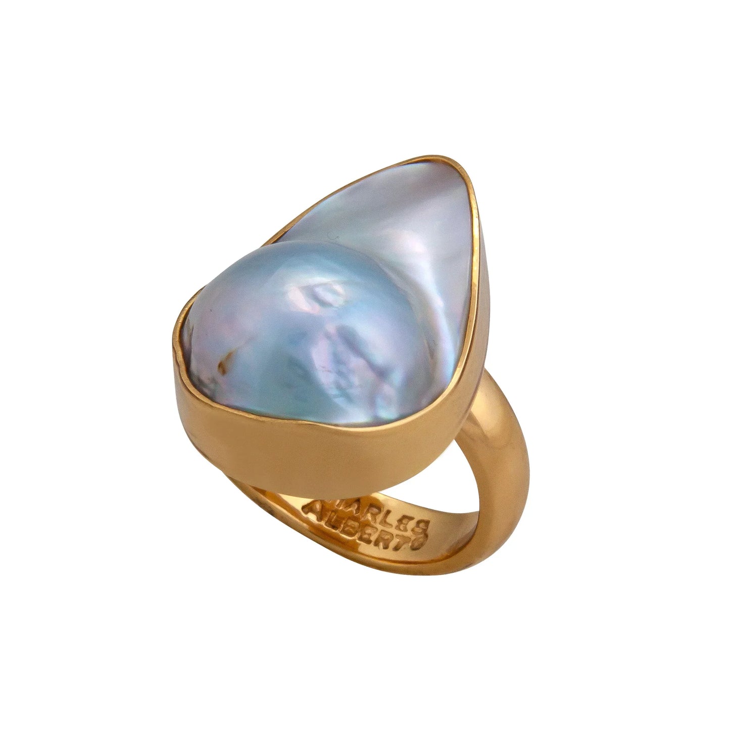 Mabe Blister Pearl Ring