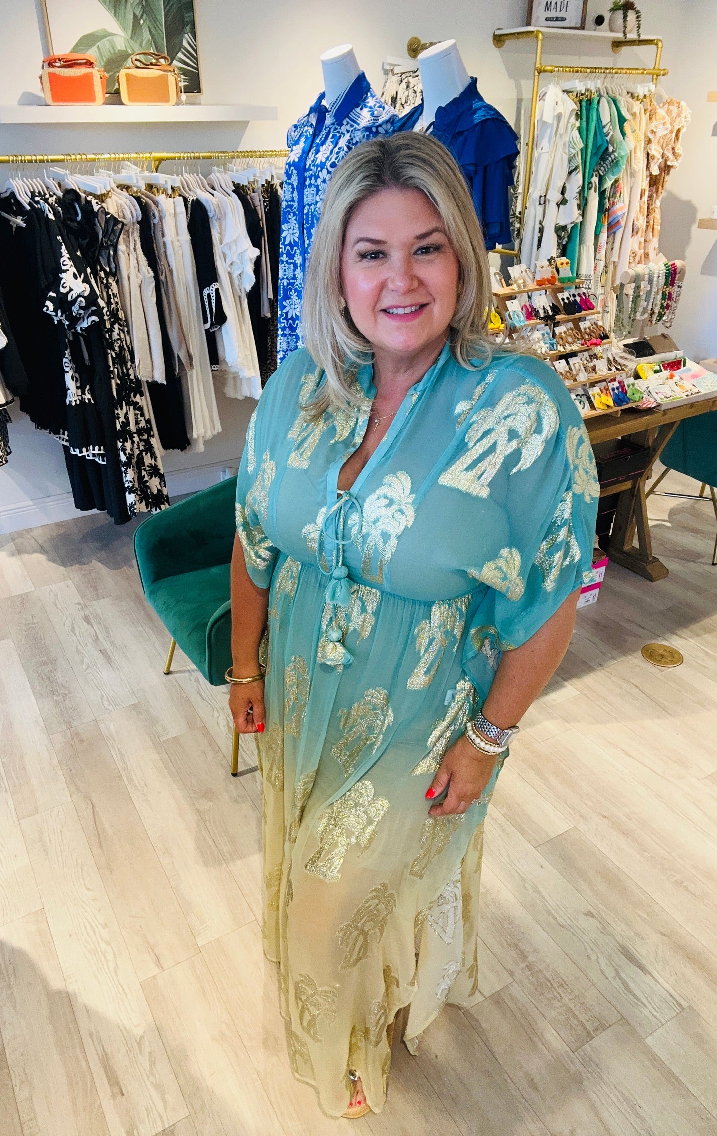 Ocean Palms Kaftan
