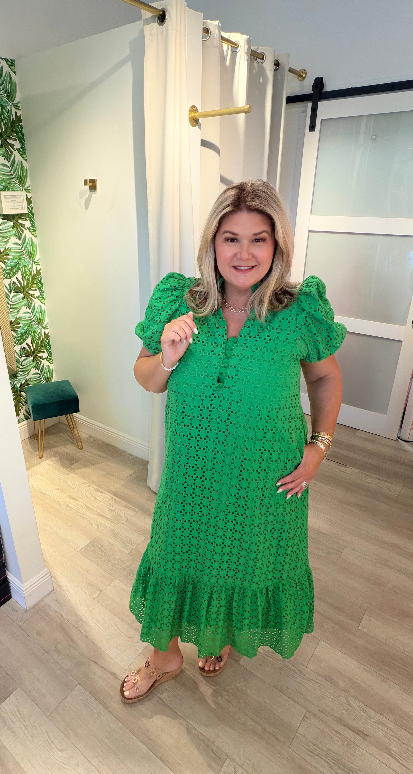 Effortless Eyelet Maxi Dress