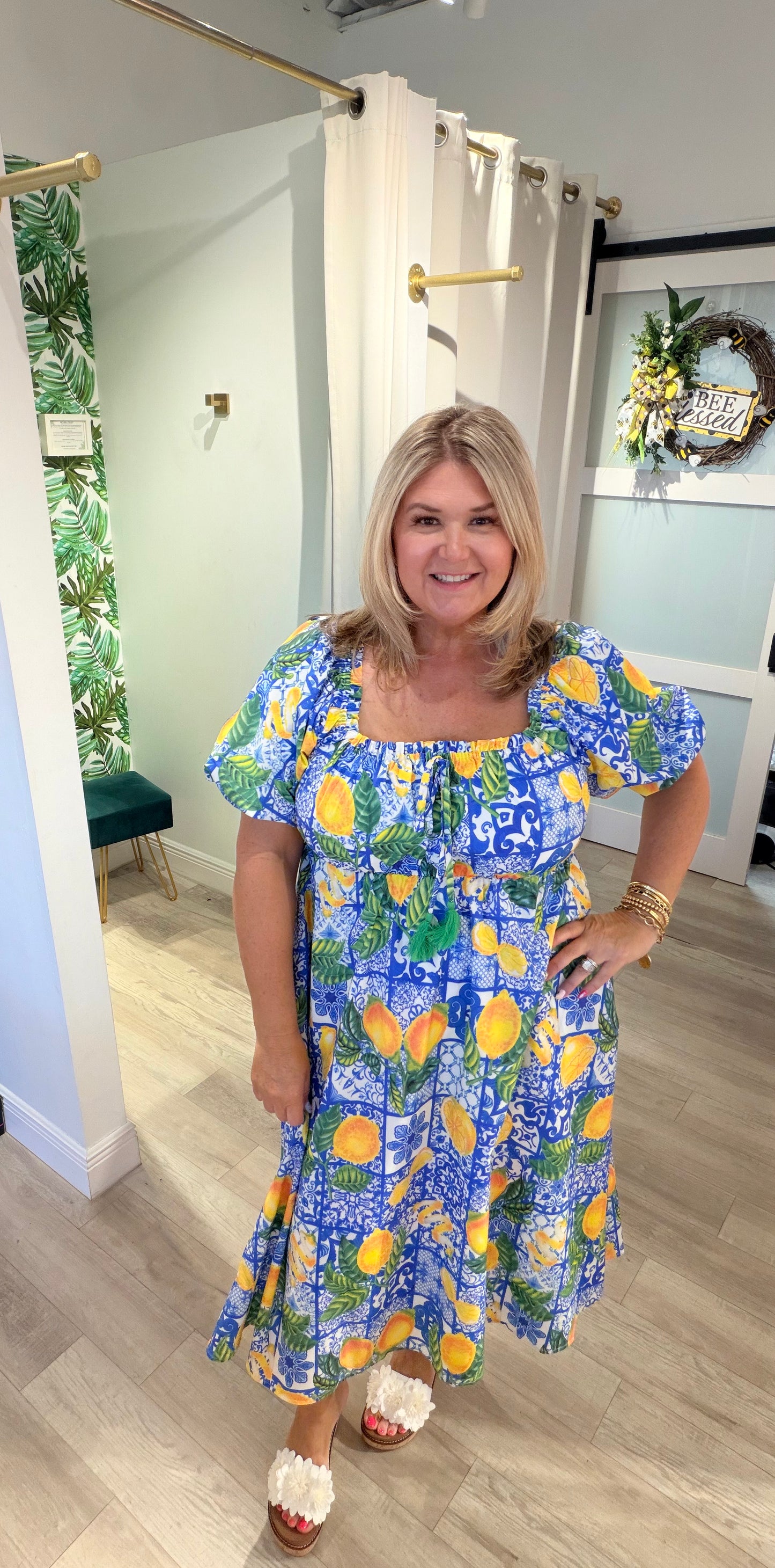 The Lemon Tiles Dress