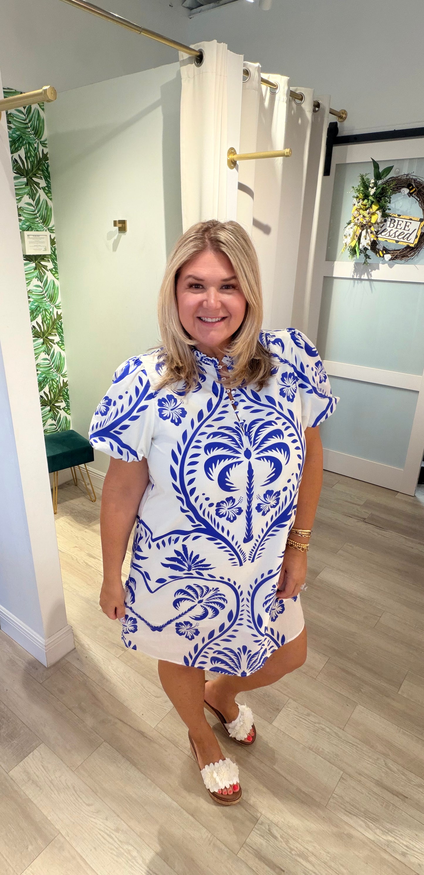 The Breezy Palms Dress