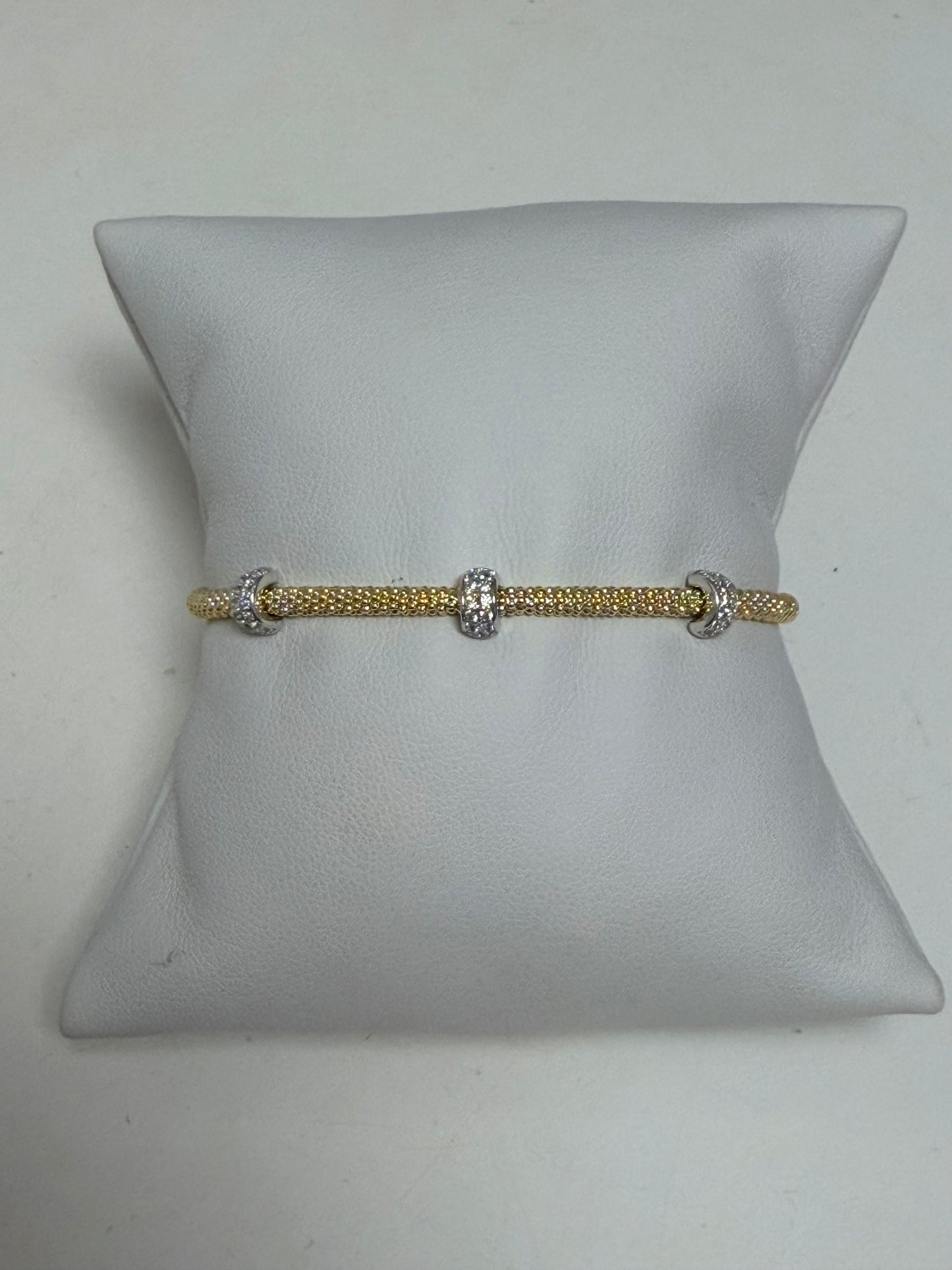 Delicate Two Tone Bangle