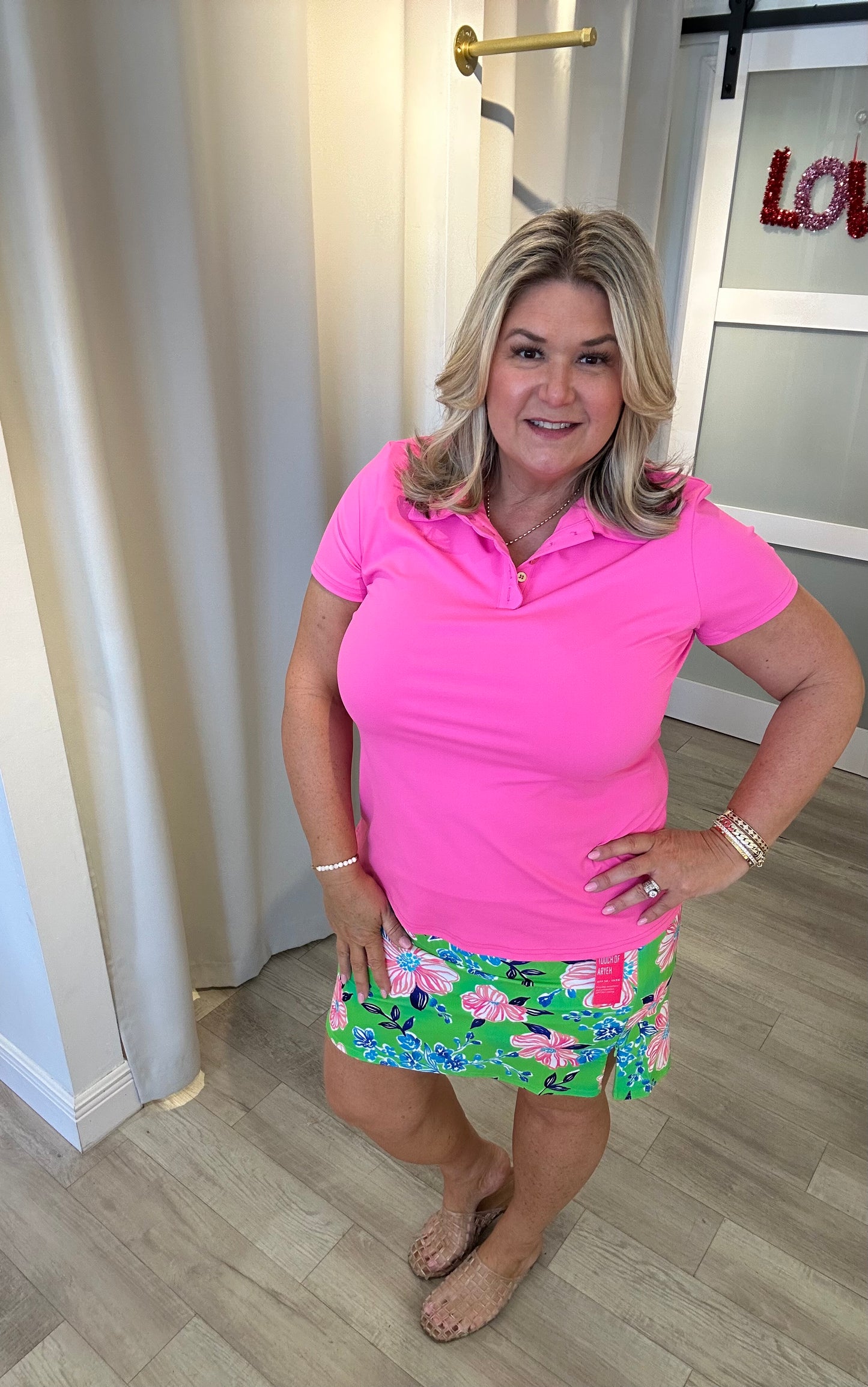 Scalloped Detail Polo