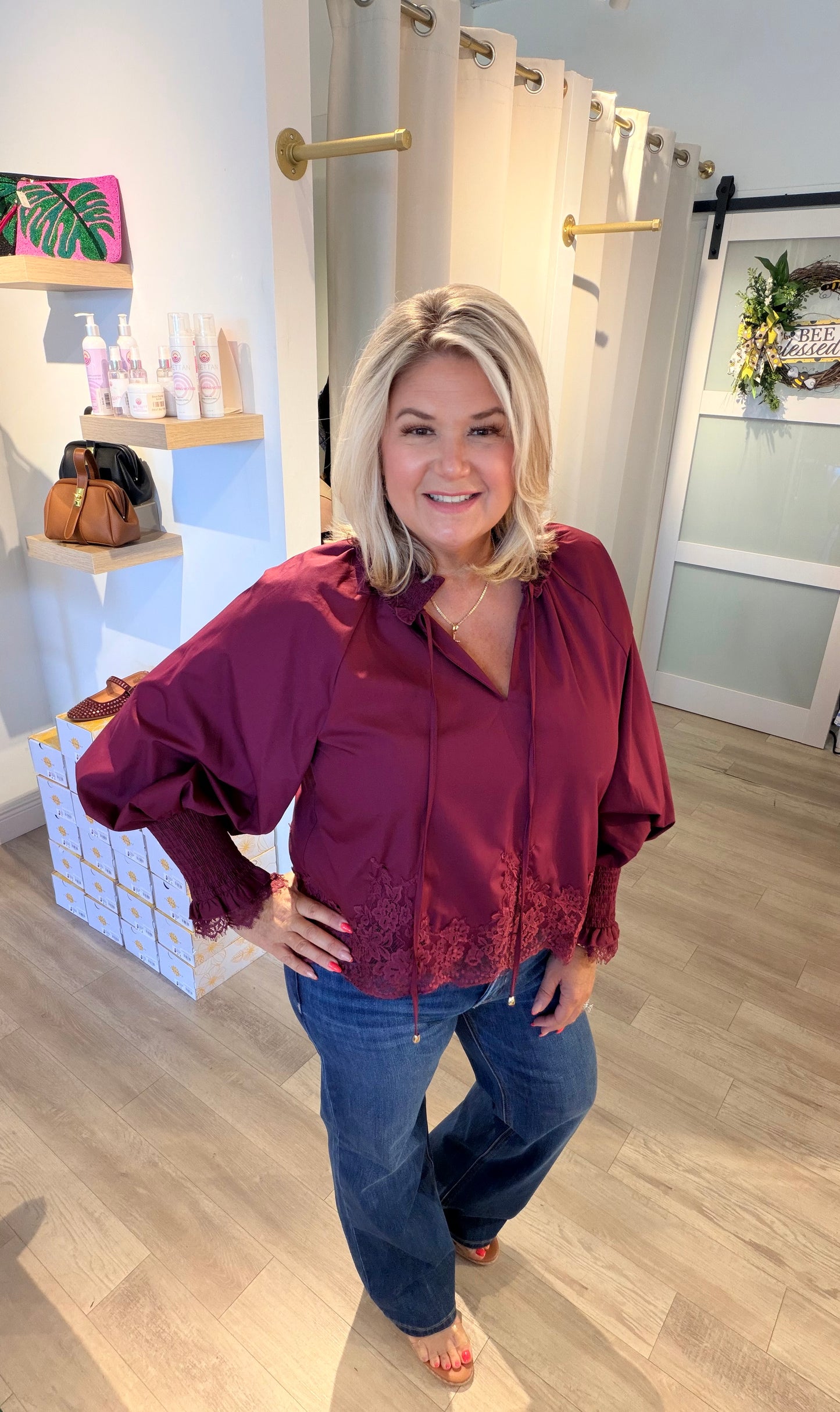 The Lace Detail Top