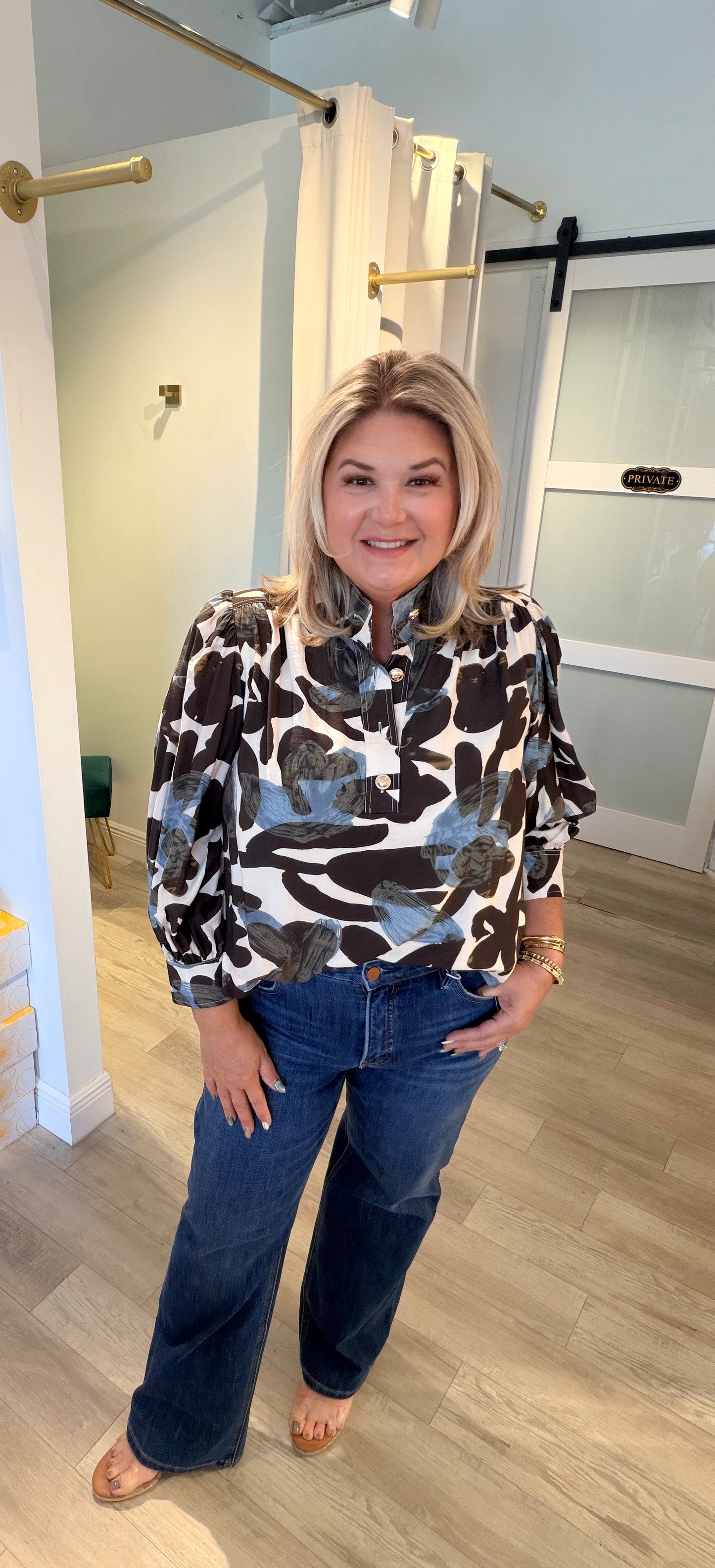 The Painted In Poise Top