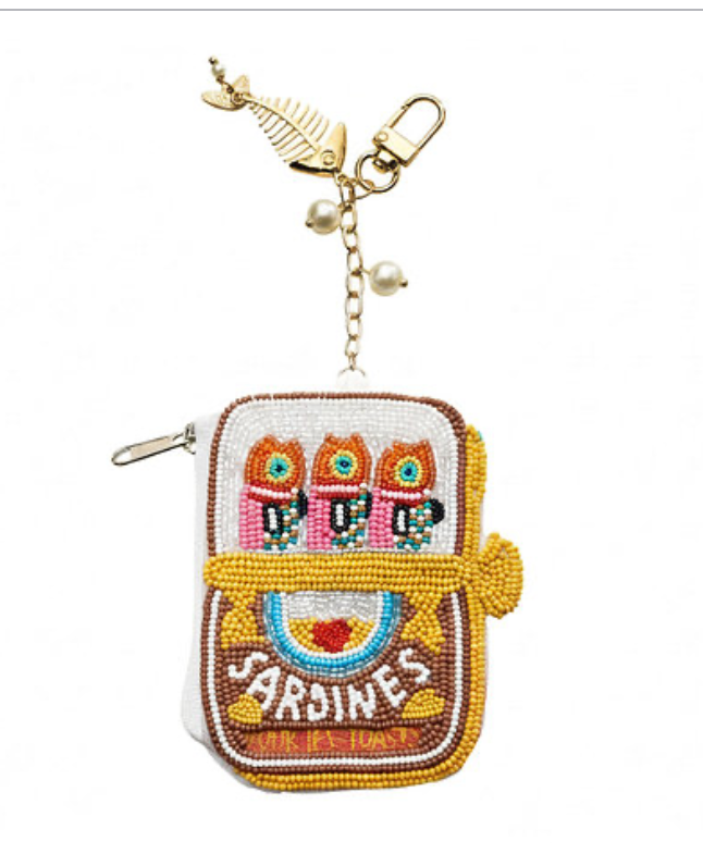 Sardine Pouch Purse Charm