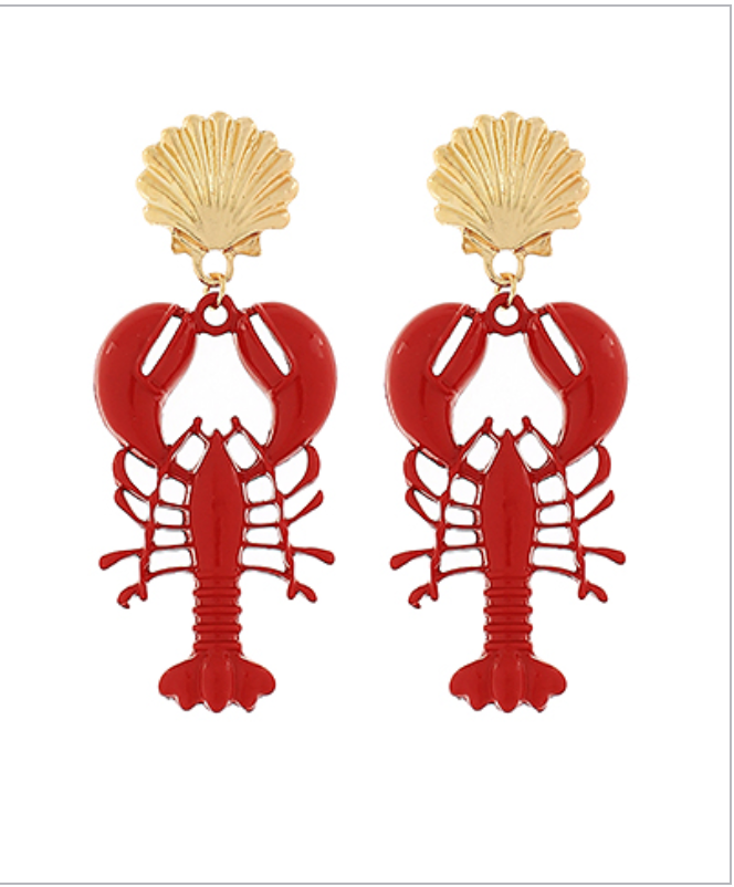 Pinch Me Lobster Earrings