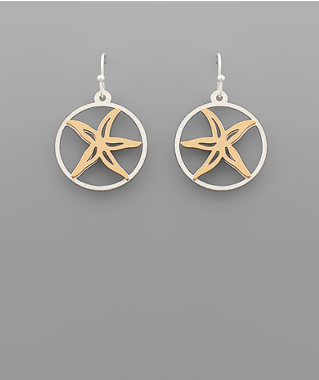 Coastal Two Tone Earrings