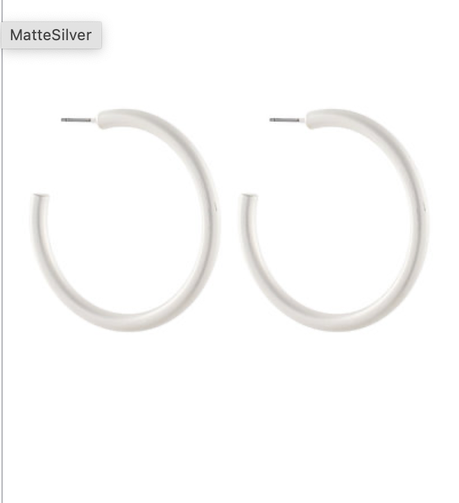 Classic Matte Hoops