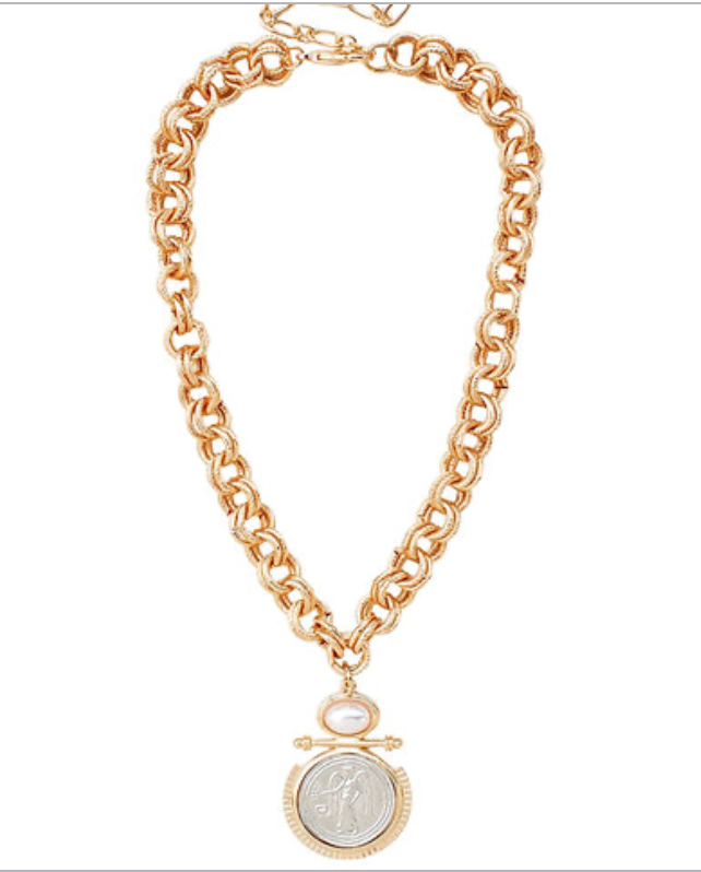 Chunky Coin Fashion Necklace