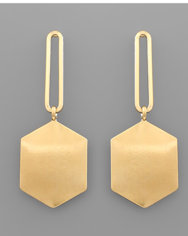 Hexagon Earrings