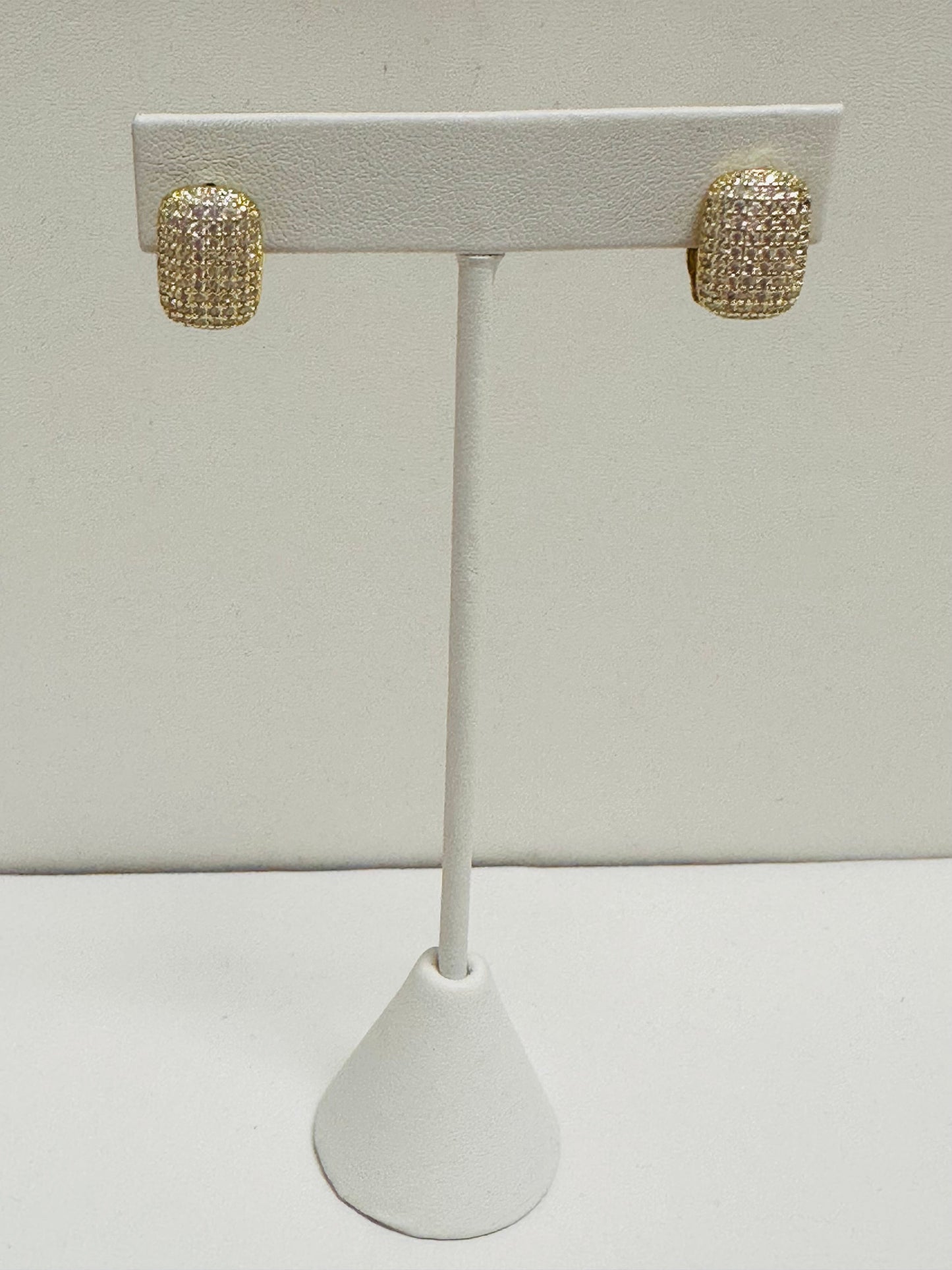 Pave Rectangle Huggies