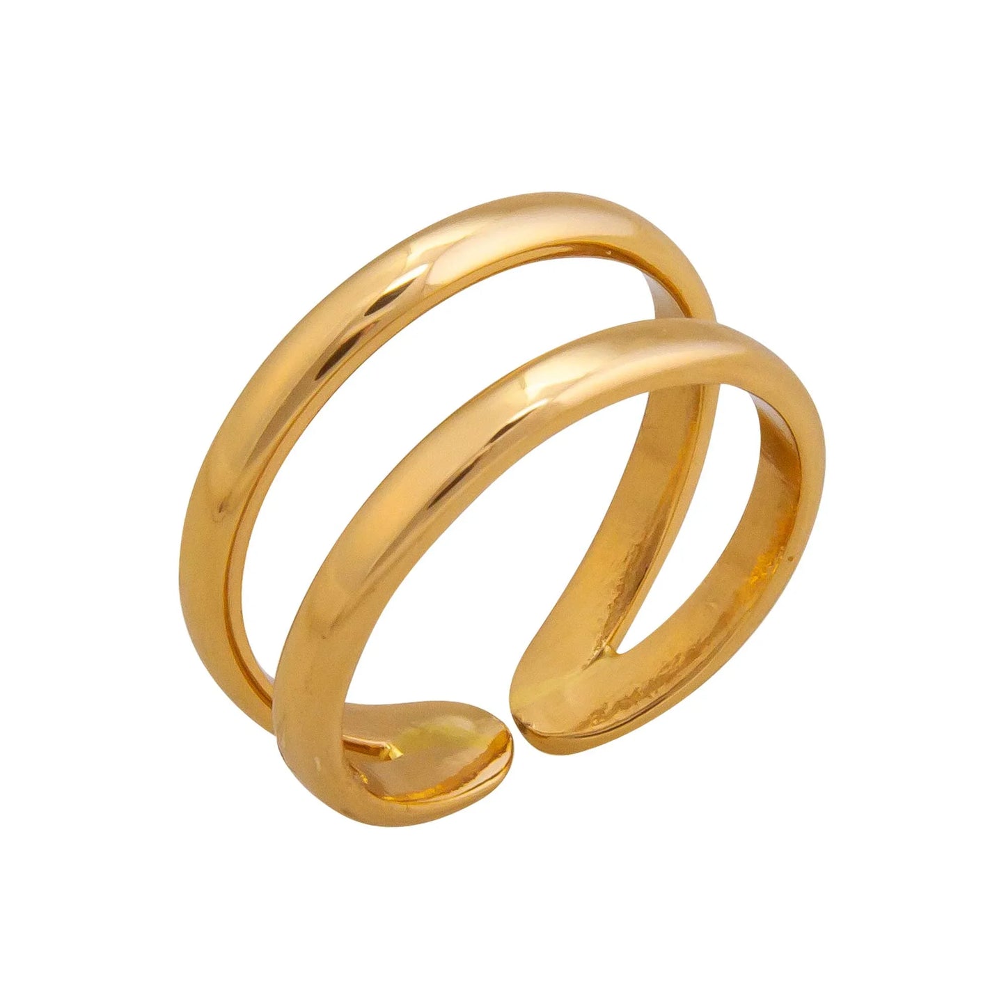 Double Band Cuff Ring