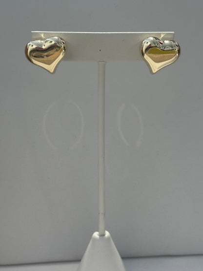 Puff Heart Studs