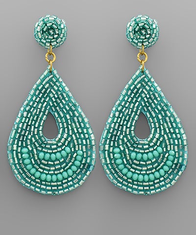 Beaded Tear Drop
