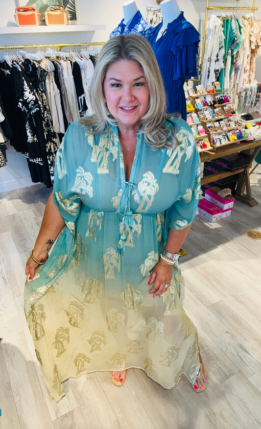 Ocean Palms Kaftan