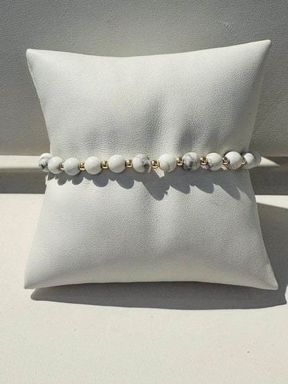 Semi precious stretch bracelet