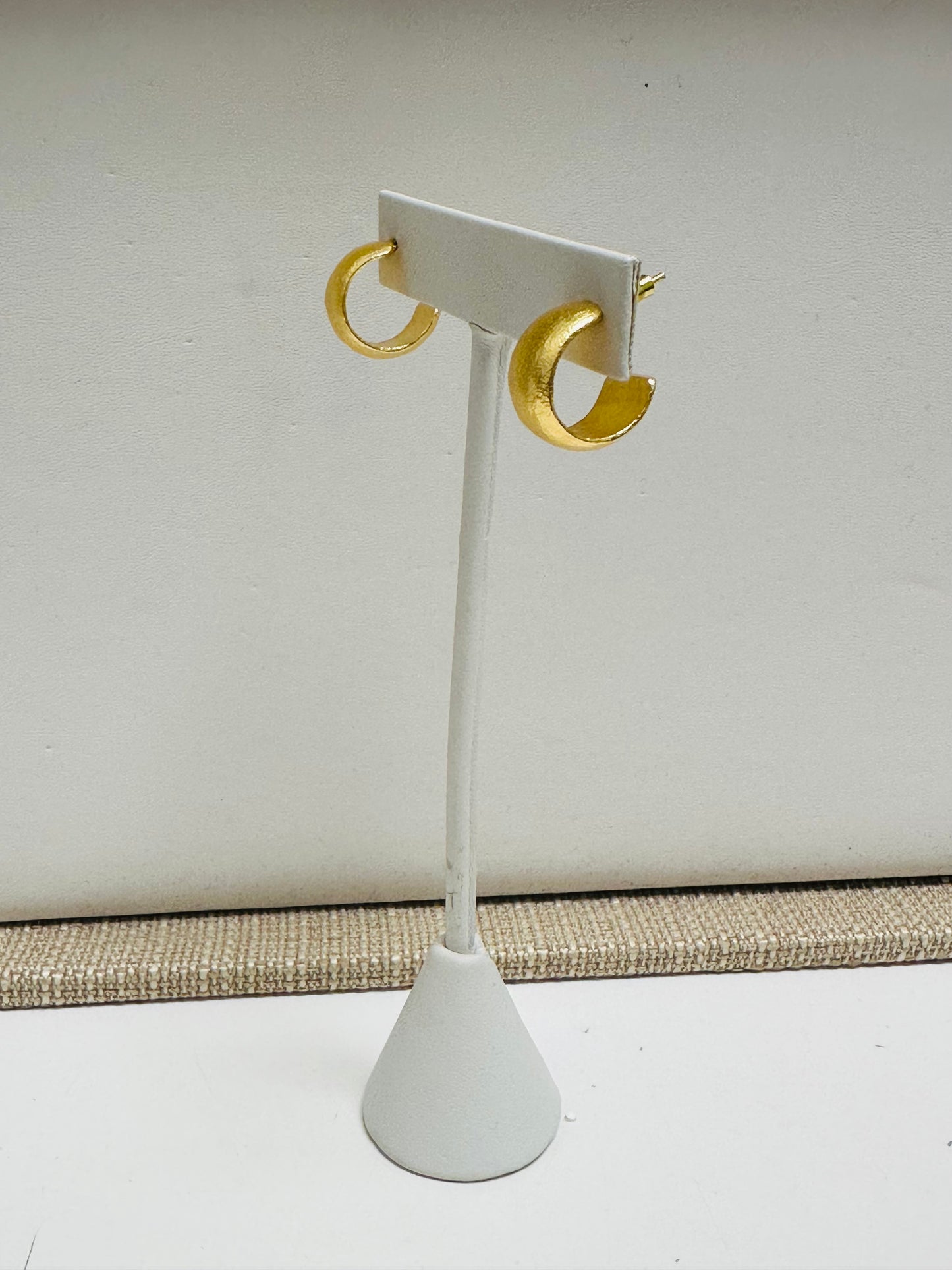 Small Matte Gold Hoops