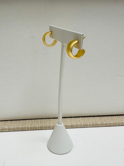 Small Matte Gold Hoops