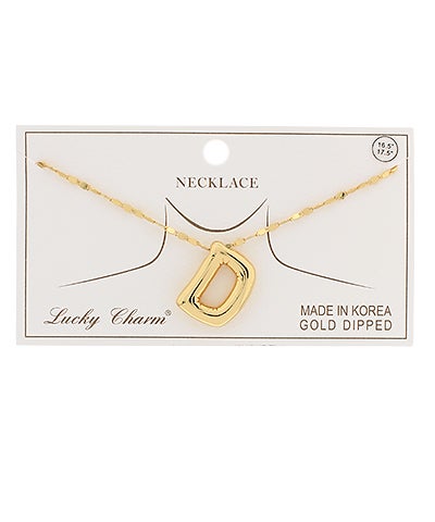 Bubble Initial Necklace
