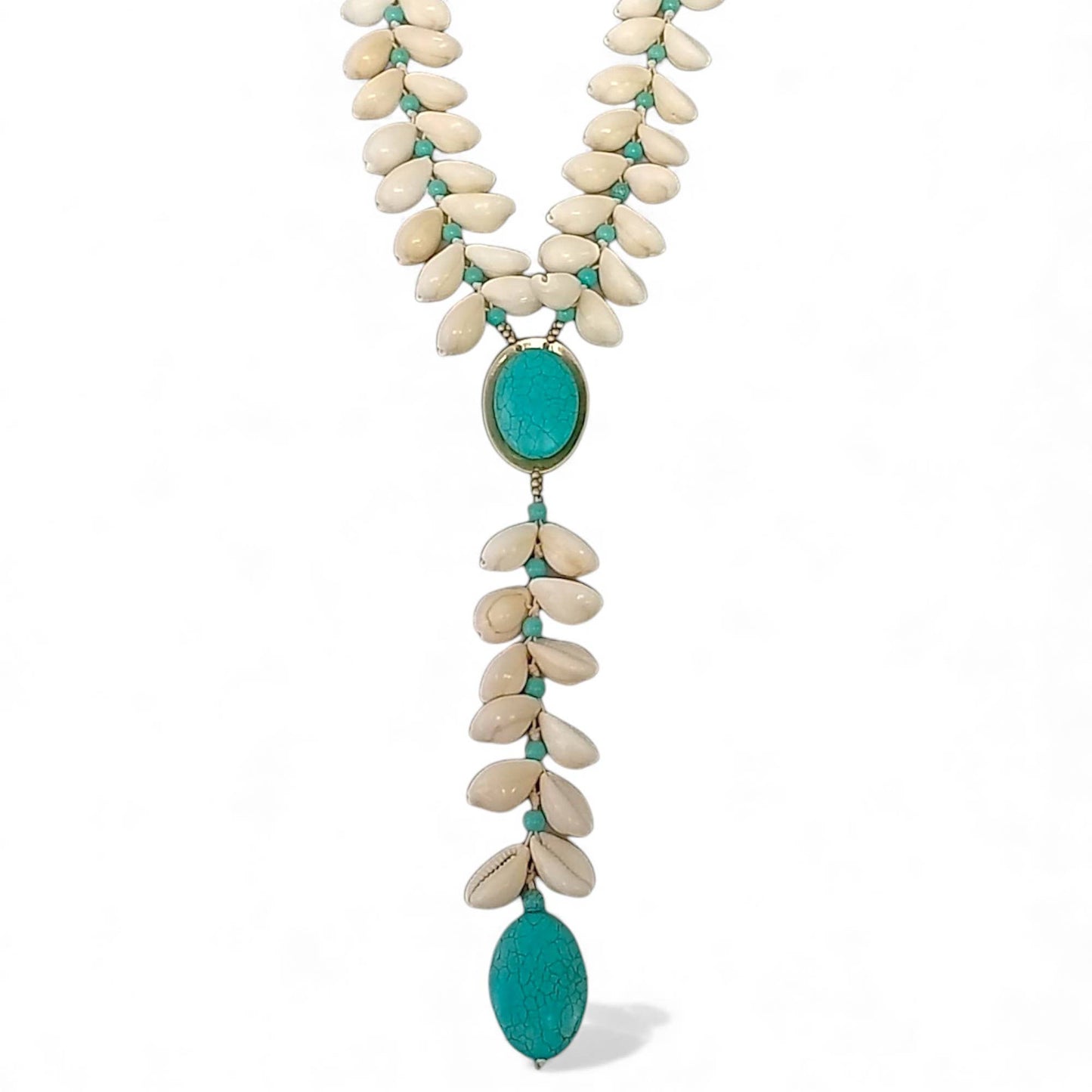 Turquoise & Seashell Necklace