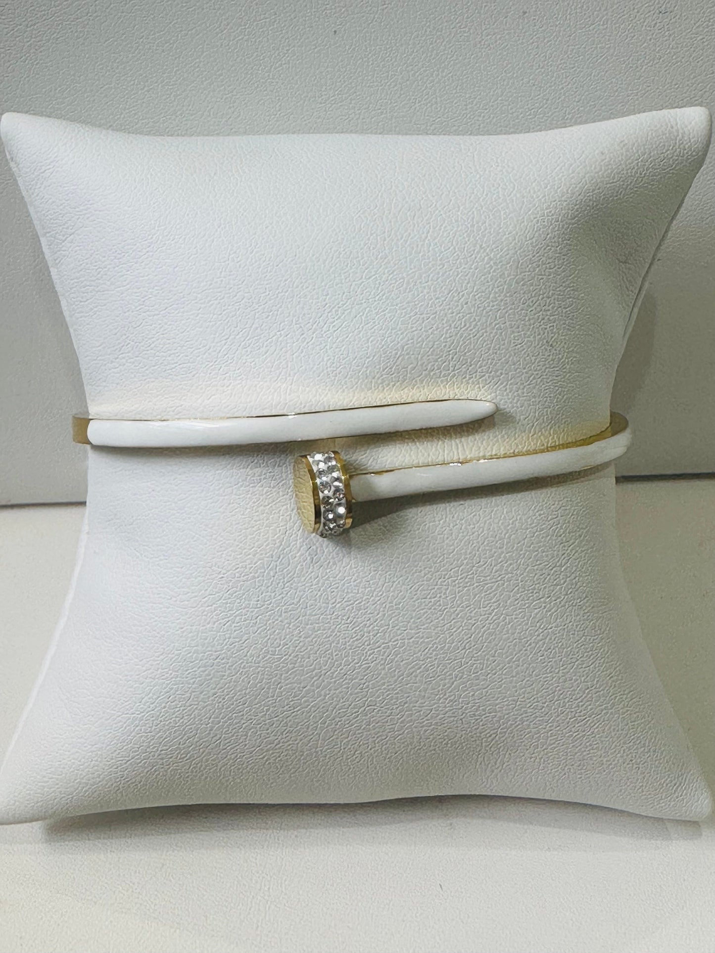 Enamel Nailhead Bangle