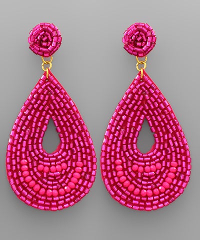 Beaded Tear Drop
