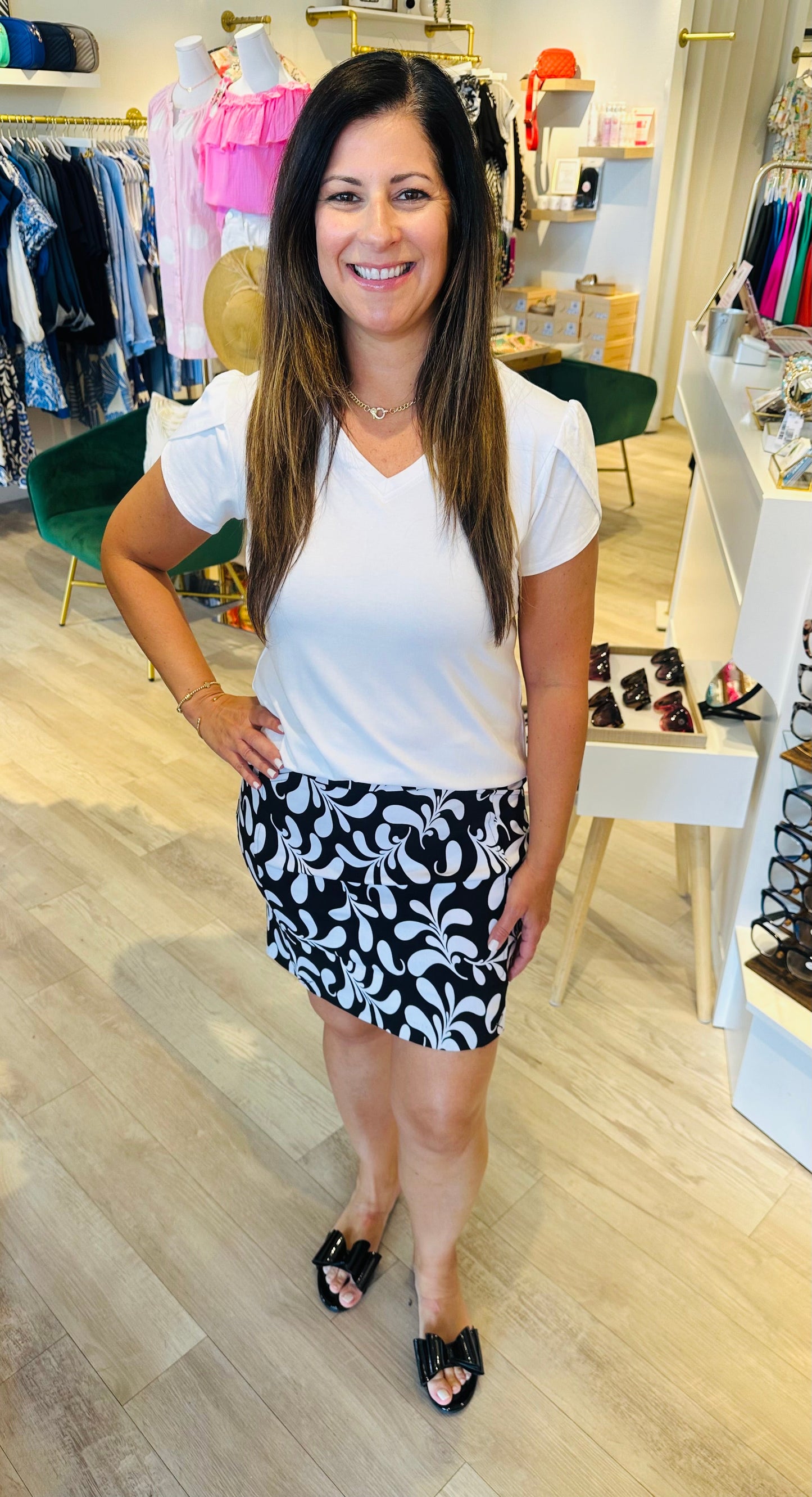 Printed Skort