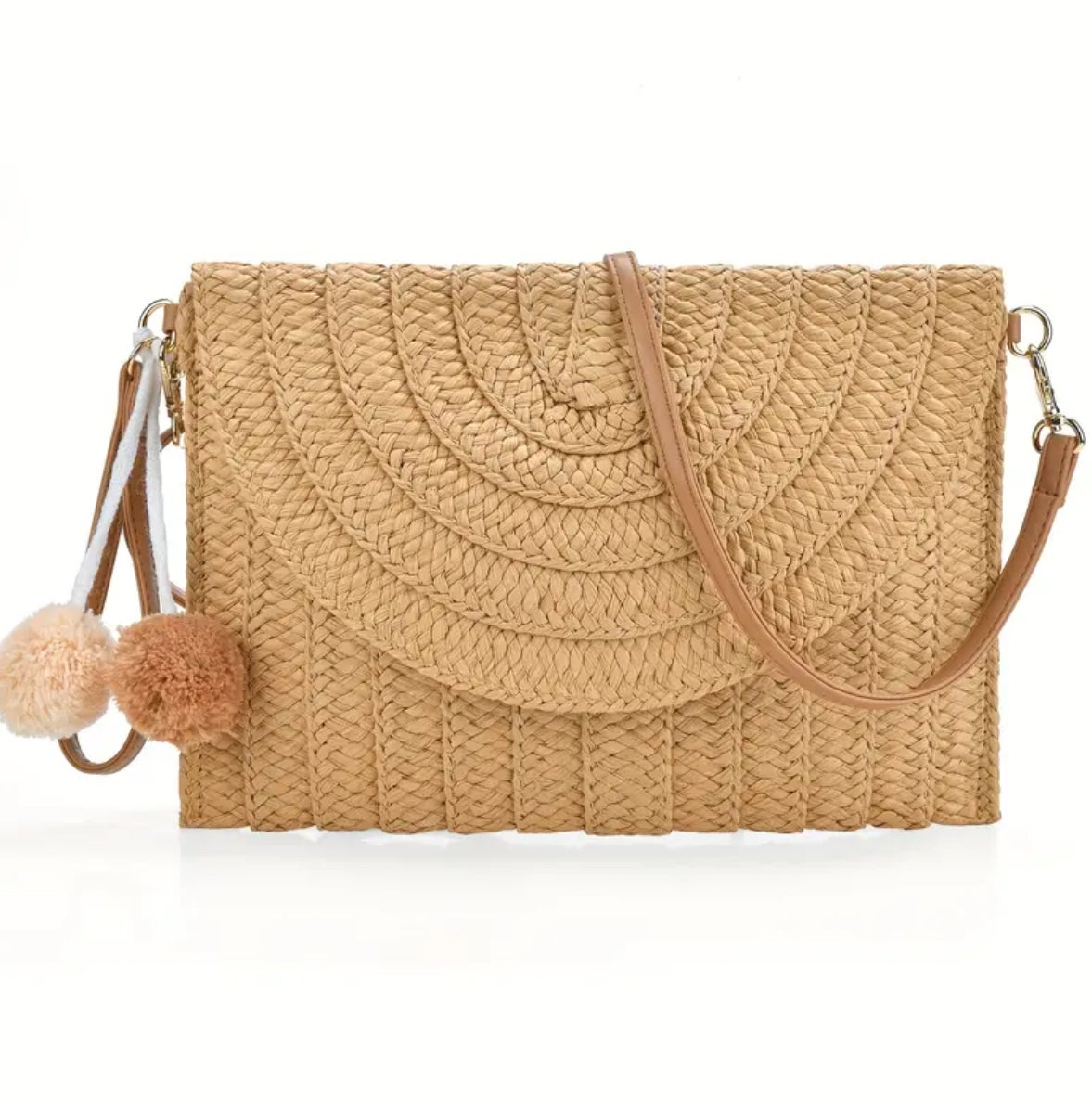 Raffia clutch