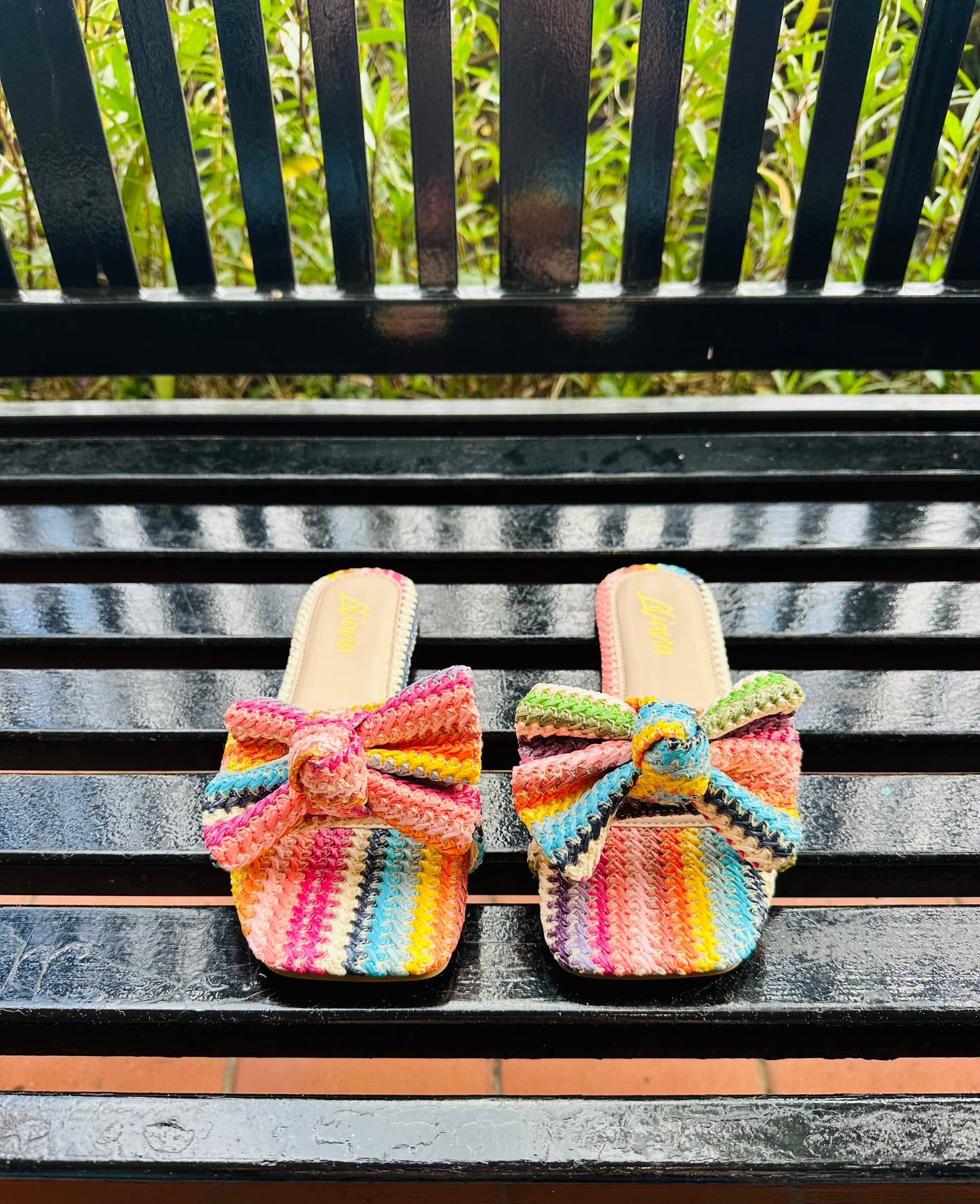 Raffia Bow Sandals *Final Sale*