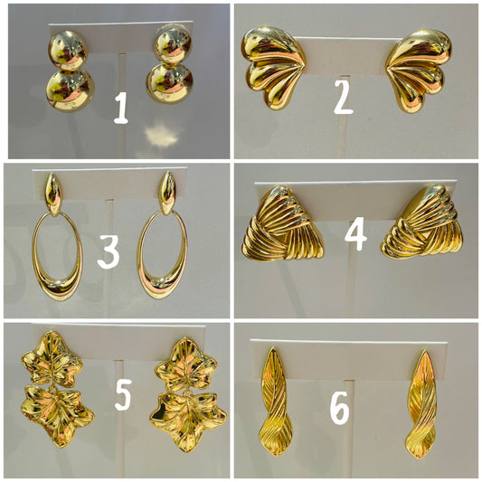 Bold Gold Earrings