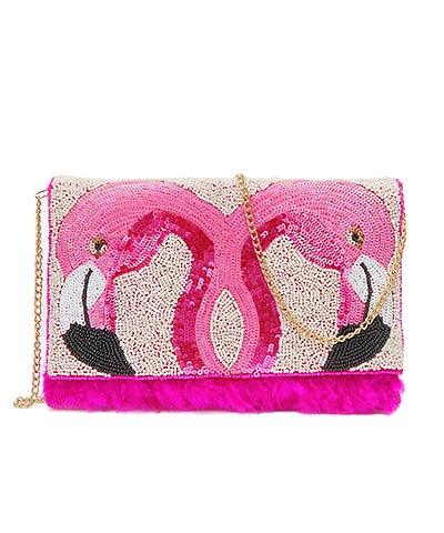 Flamingo Clutch