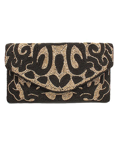 Beaded Swirl Clutch