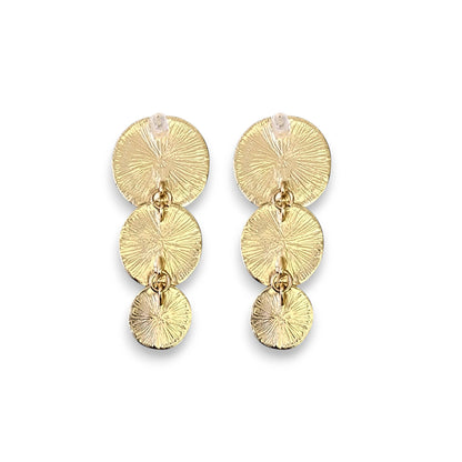 Graduated Disc Statement Earrings