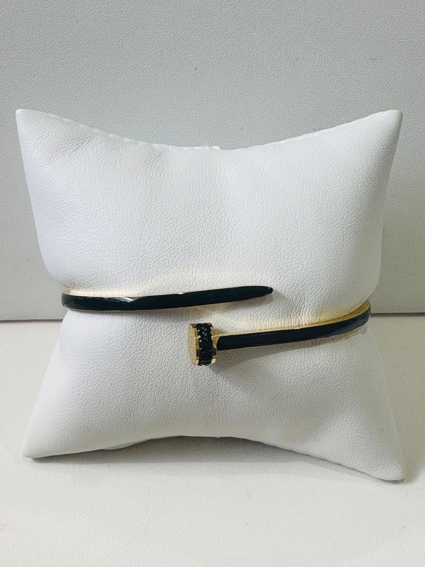 Enamel Nailhead Bangle