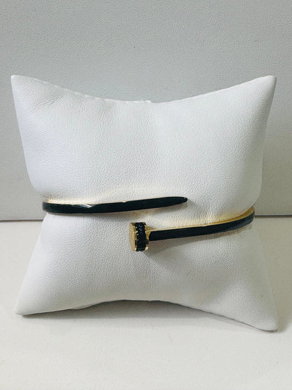 Enamel Nailhead Bangle