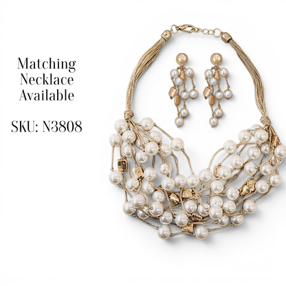 Beaded Pearl Earrings