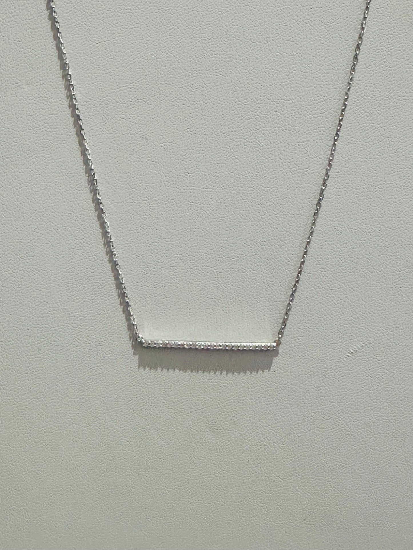 Pave Bar Necklace