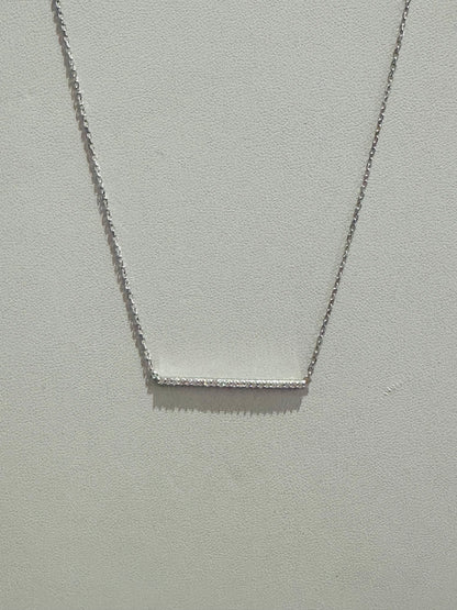 Pave Bar Necklace