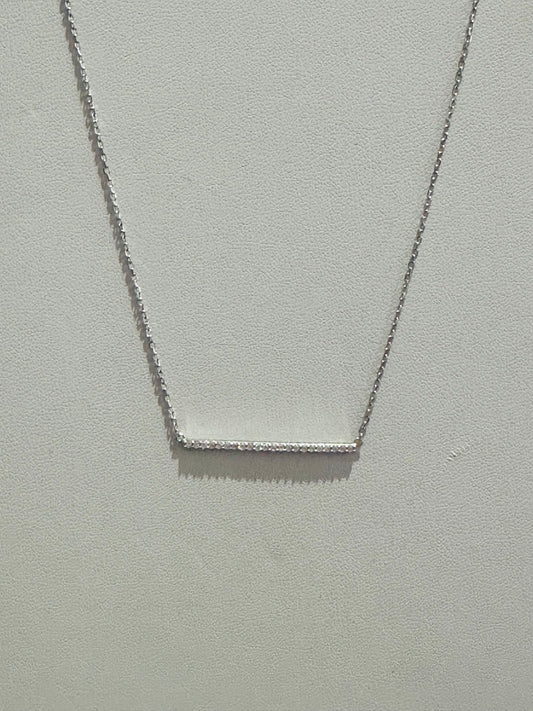 Pave Bar Necklace