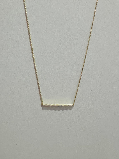 Pave Bar Necklace