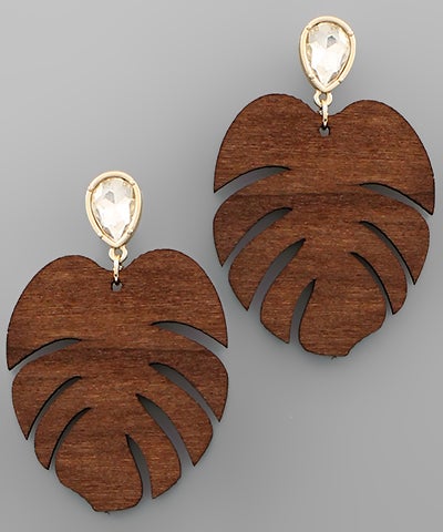 Wood Monstera Leaf