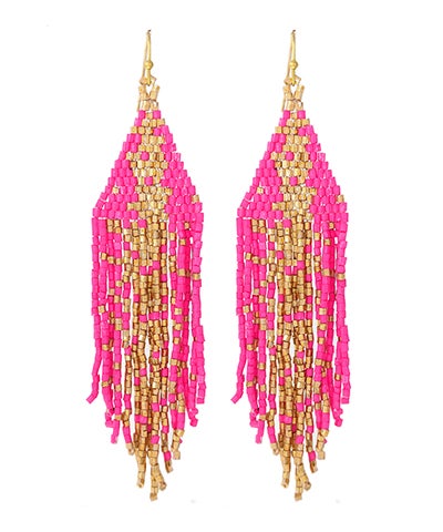 Beaded Tassel Earrings