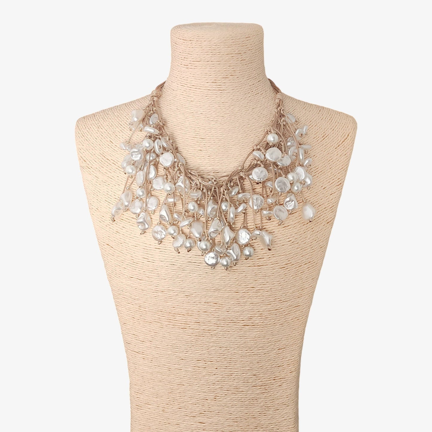 Knotted Pearl Necklace