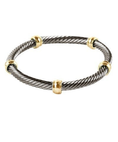 Metallic stretch bracelet