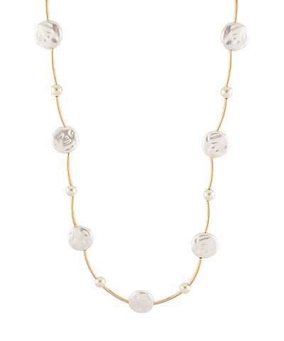 Flat Pearl Necklace