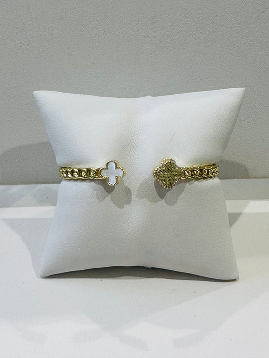 Double Clover Bangle