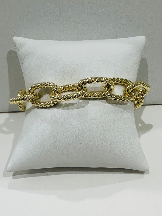 Braided link bracelet