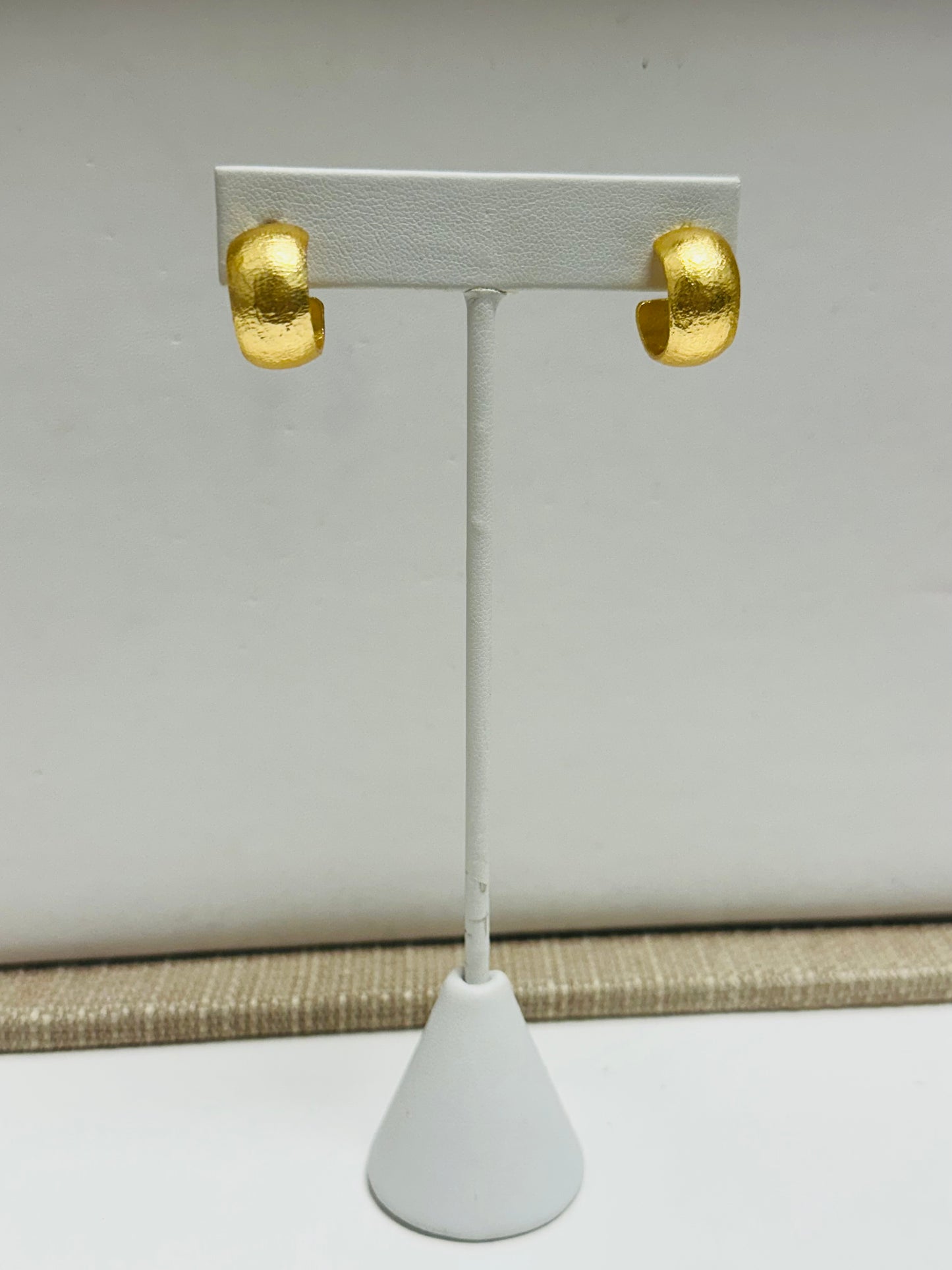 Small Matte Gold Hoops